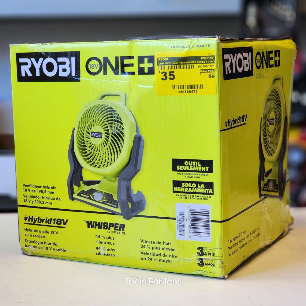 One + 18V Cordless Hybrid Whisper Series 7-1/2 in. One + 18V Cordless Hybrid Whisper Series 7-1/2 in.